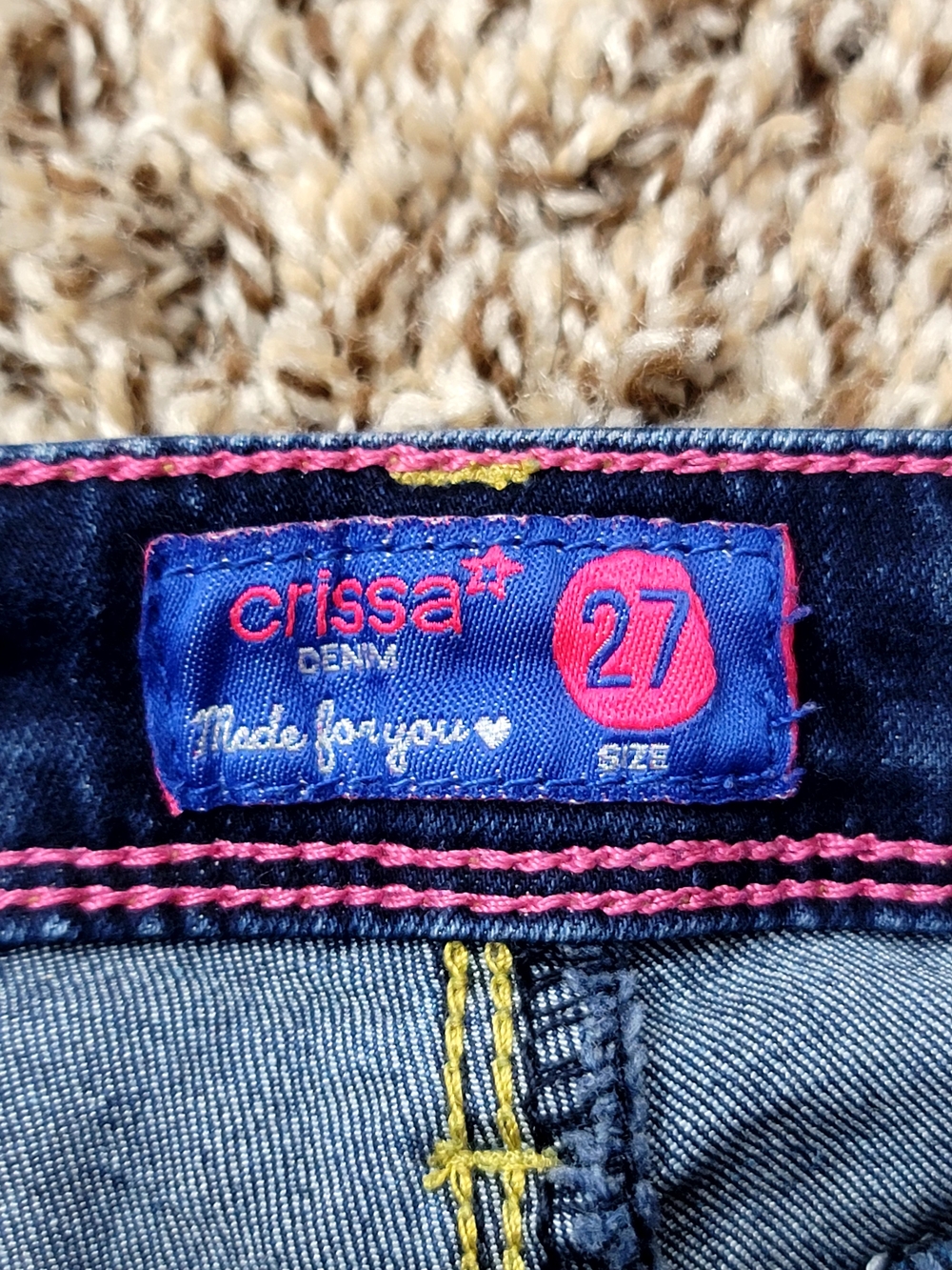 Crissa Denim Stretch Skinny Jeans Sz 27 - Picture 7 of 8
